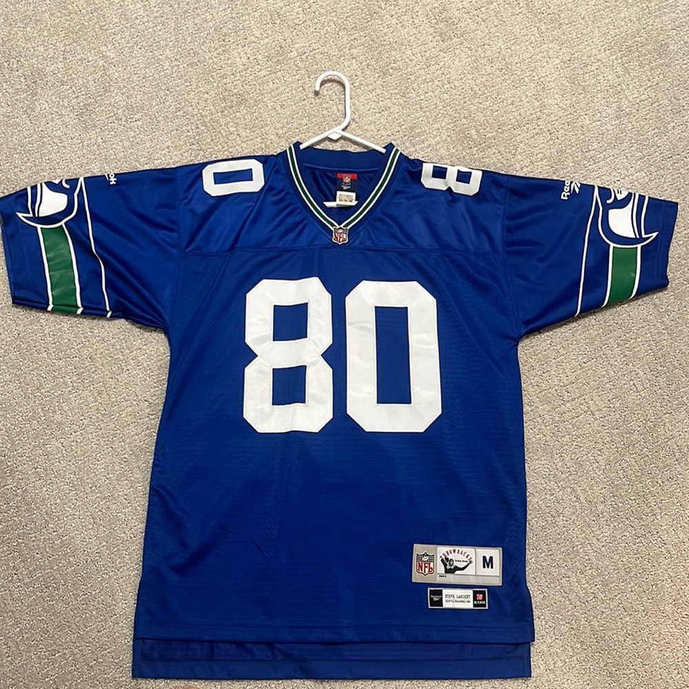 Reebok Vintage Throwback Seattle Seahawks Steve Largent Jersey